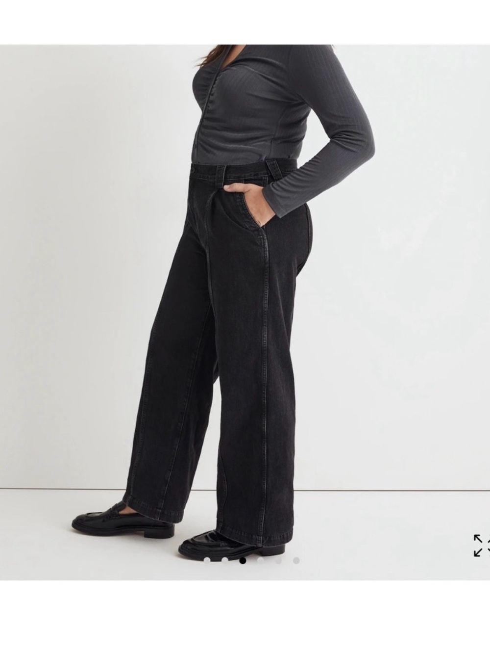 Madewell 100% Cotton Superwide-Leg Jeans